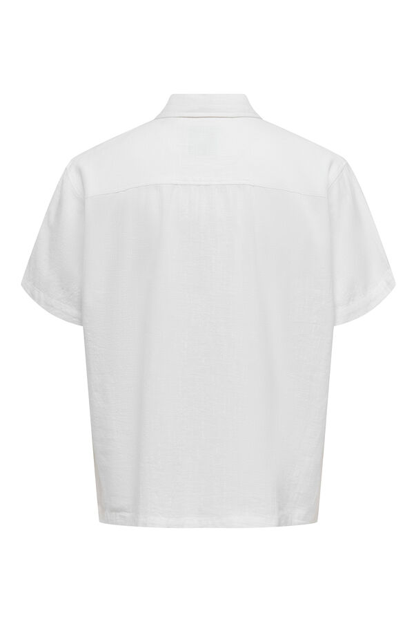 Only & Sons Camisa Regular Fit branco
