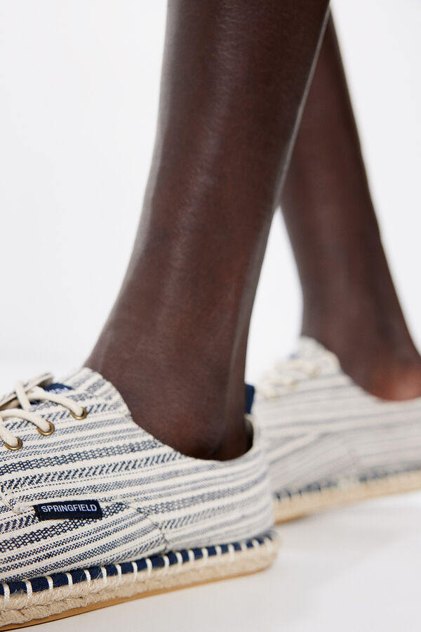Springfield Alpargata rústica rayas azul
