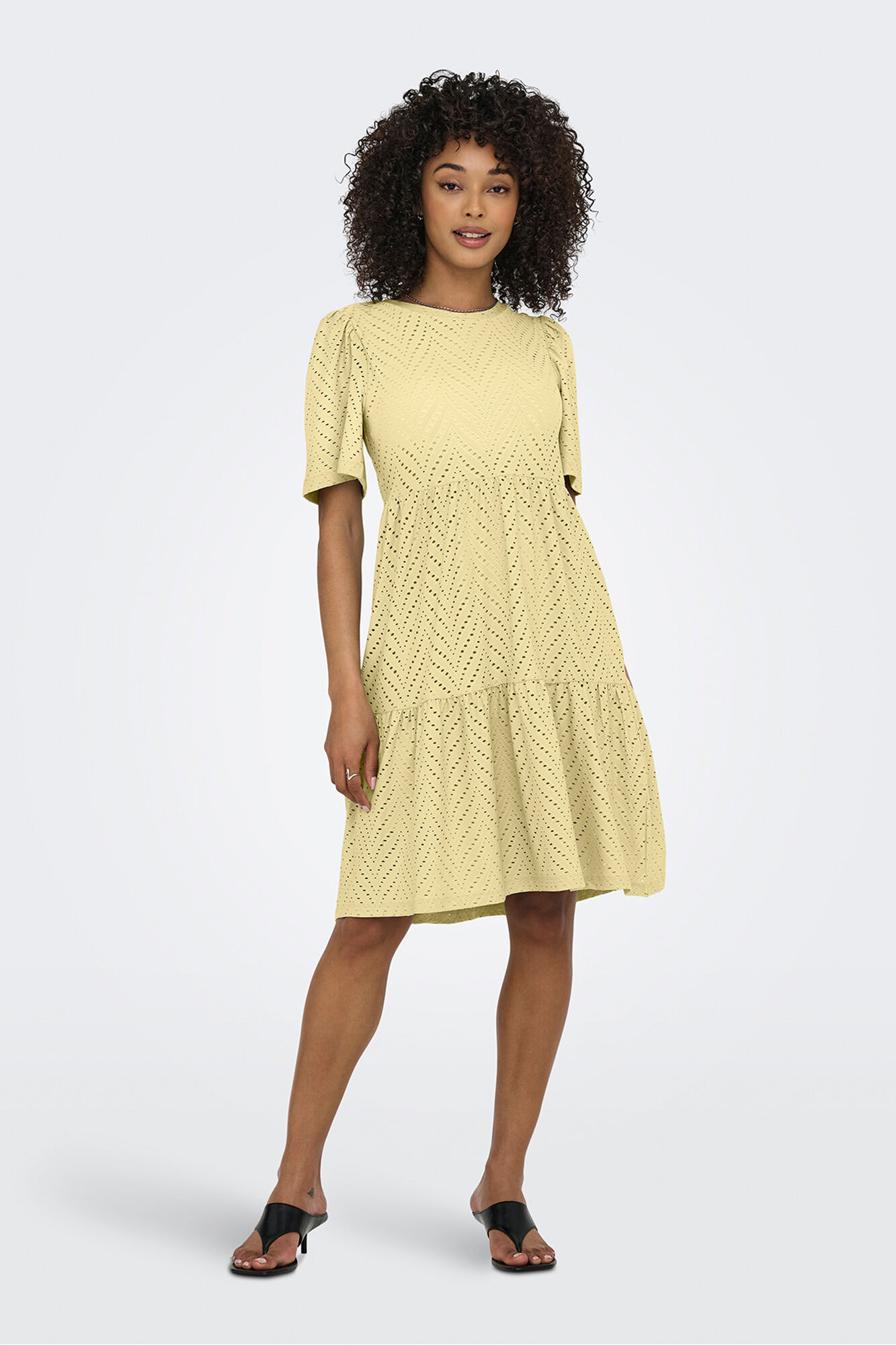 JDY Vestido curto bordado