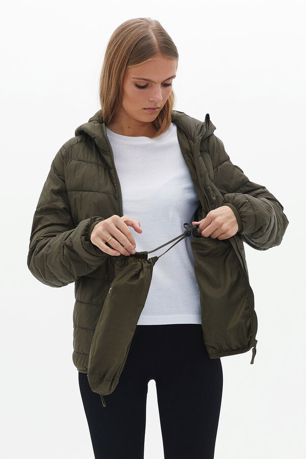 Oxxo Casaco acolchoado Caqui escuro