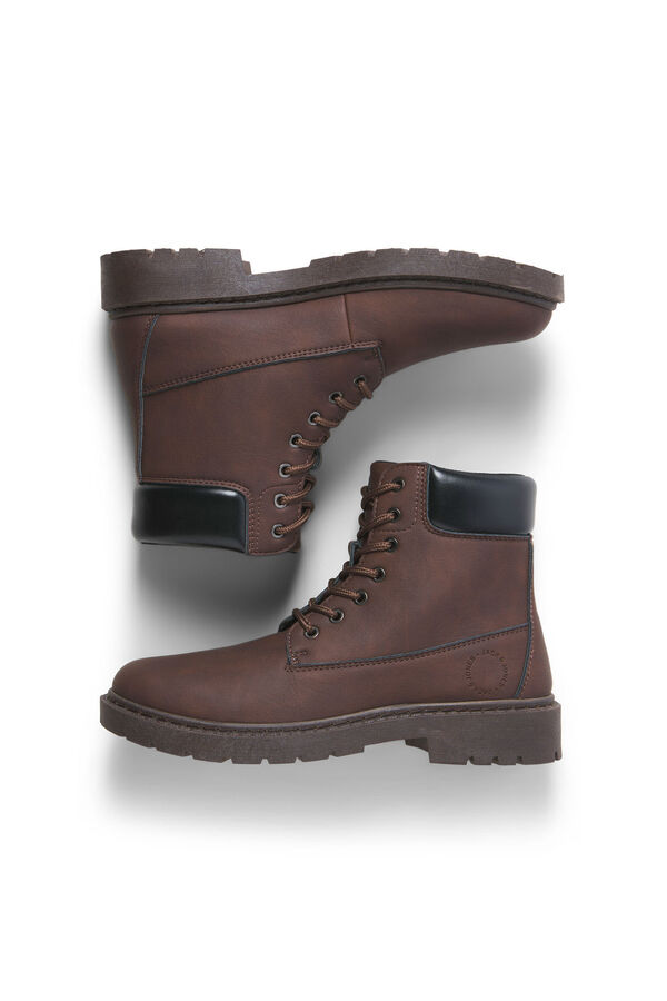 Jack & Jones Botas estilo monta&ntilde;a marr&oacute;n