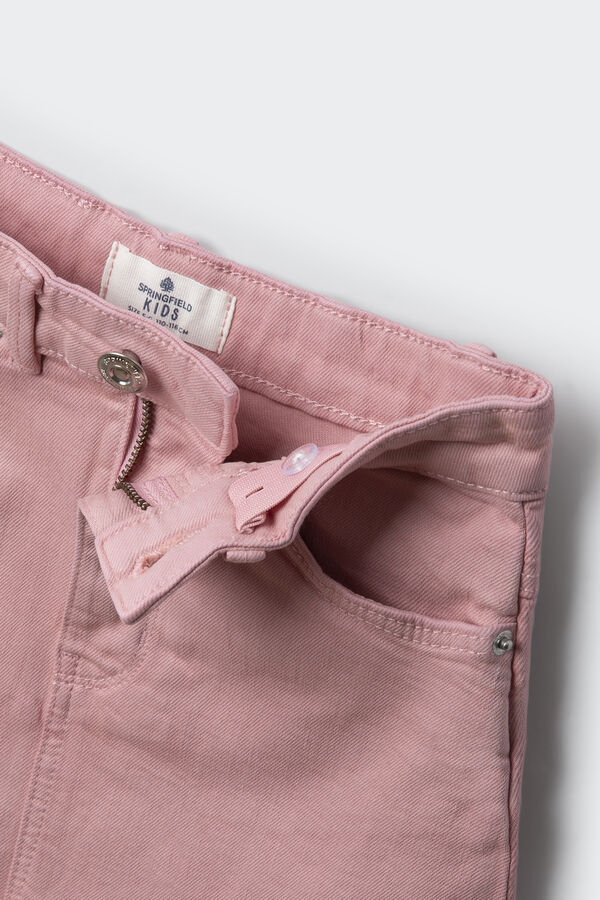 Springfield Kids Saia com franjas de menina rosa