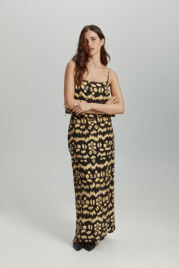 Only Top curto com al&ccedil;as preto