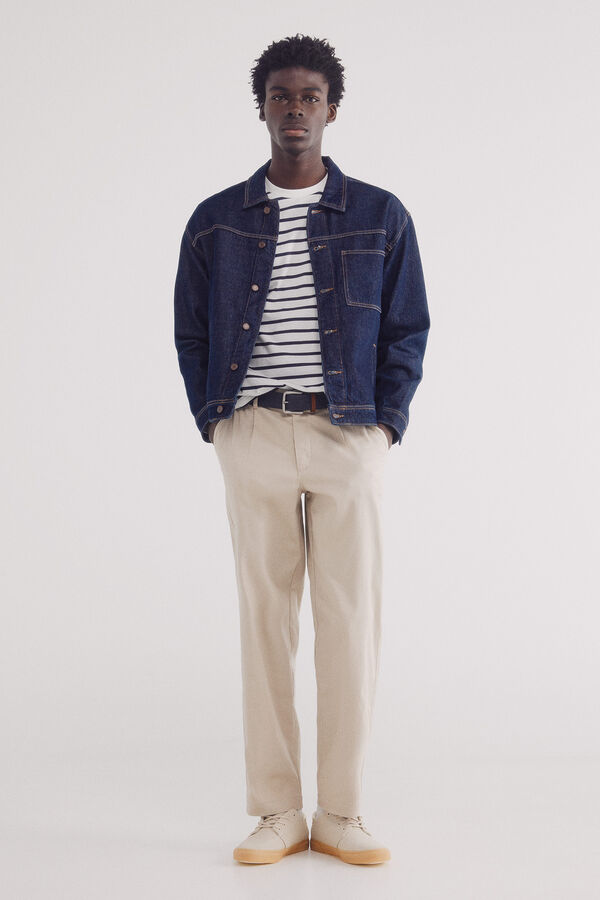 Springfield Cazadora vaquera boxy fit azul