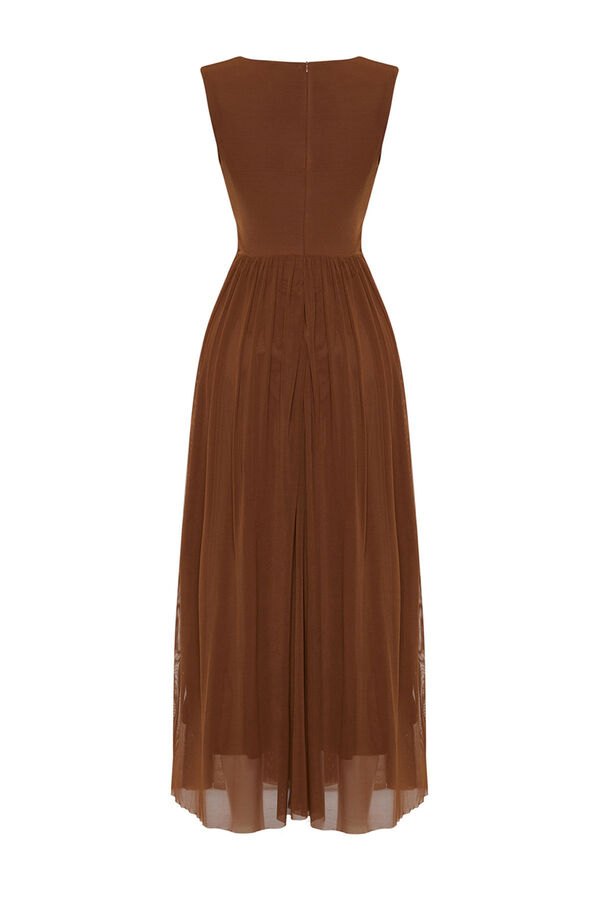 Trendyol Vestido de noche tostado
