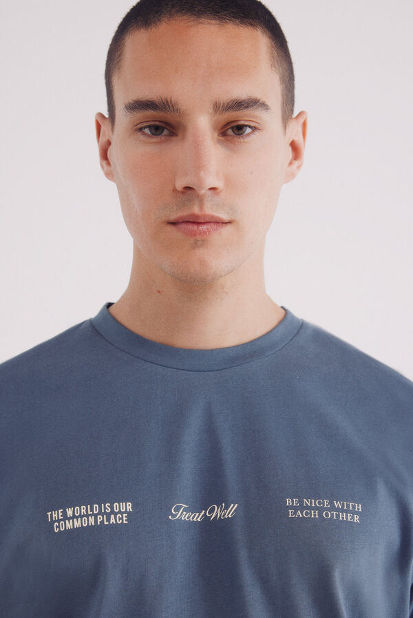 Springfield camiseta coletiva azul