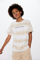 Springfield Kids Camiseta tye dye ni&ntilde;o beige