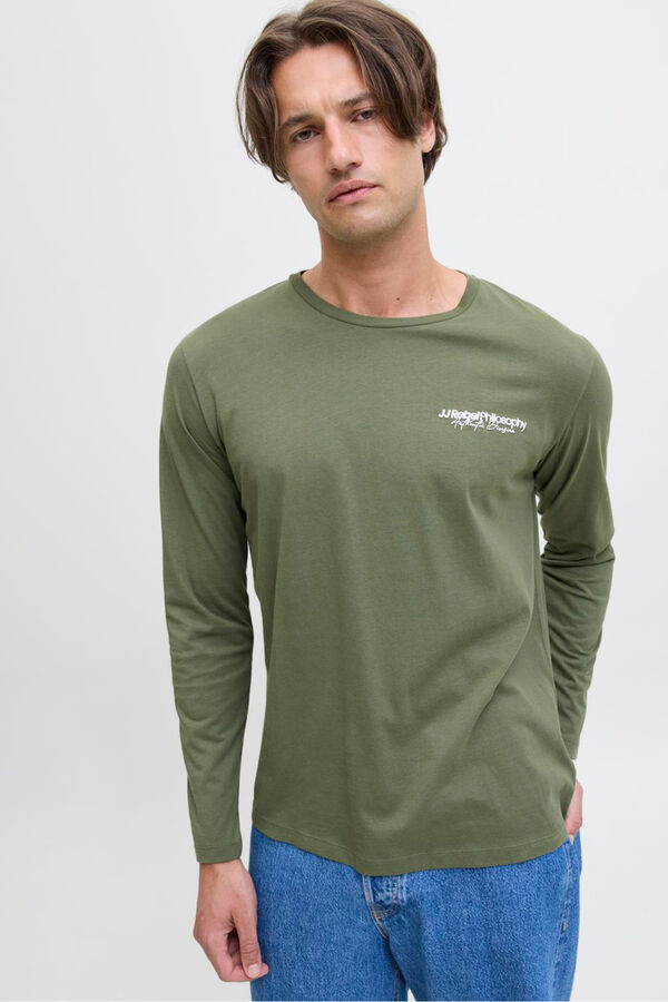 JJ REBEL Camiseta regular fit verde