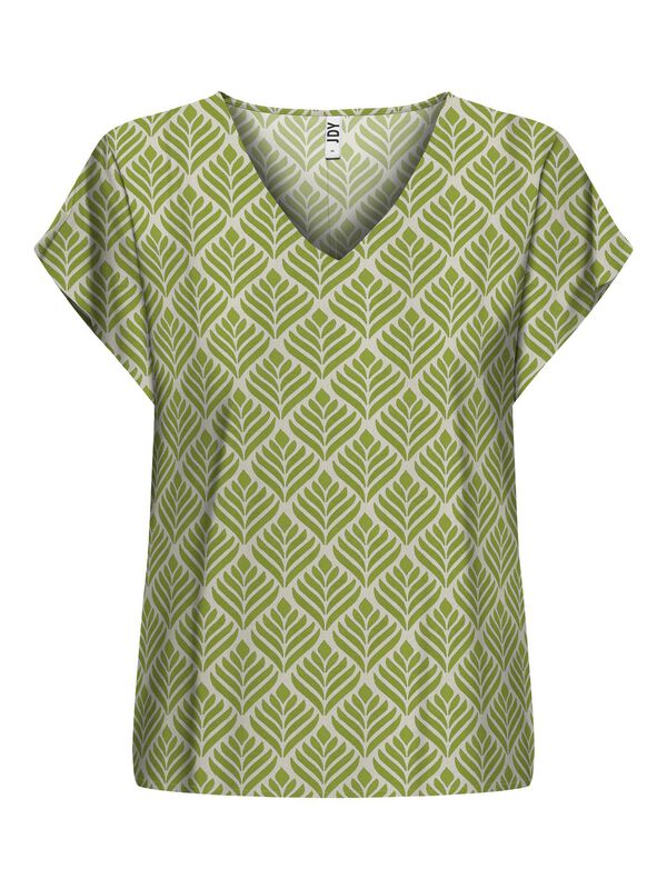 JDY Top escote pico gris