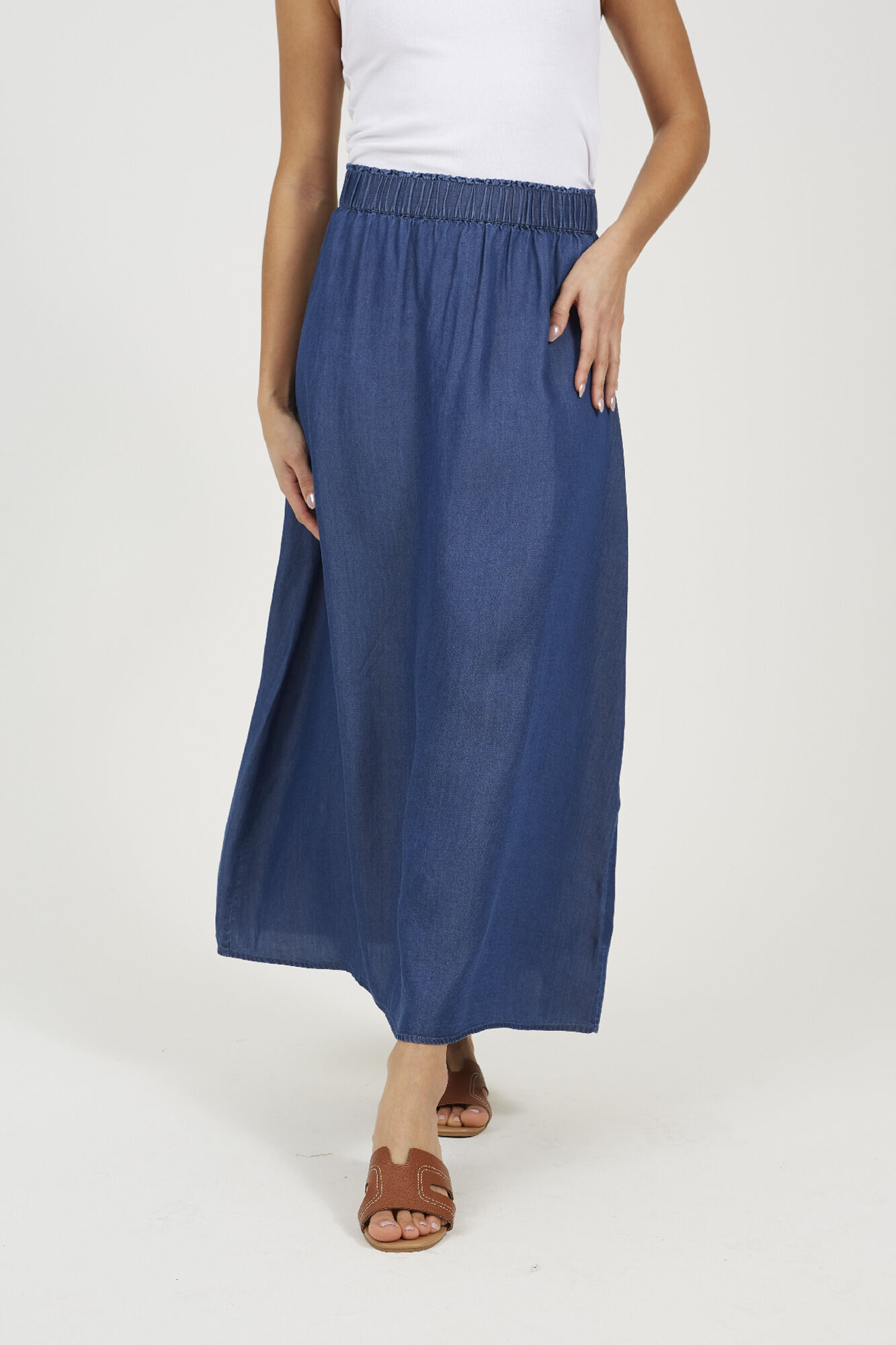 Brave Soul Falda midi con cintura el&aacute;stica