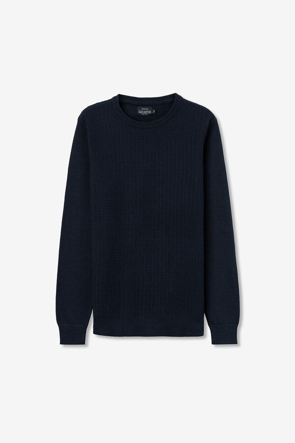 Tiffosi Jersey de Punto con Jacquard azul