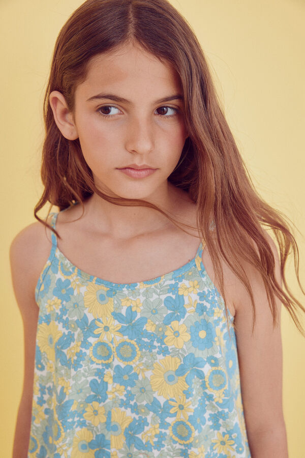 Springfield Kids Mono corto flores ni&ntilde;a verde