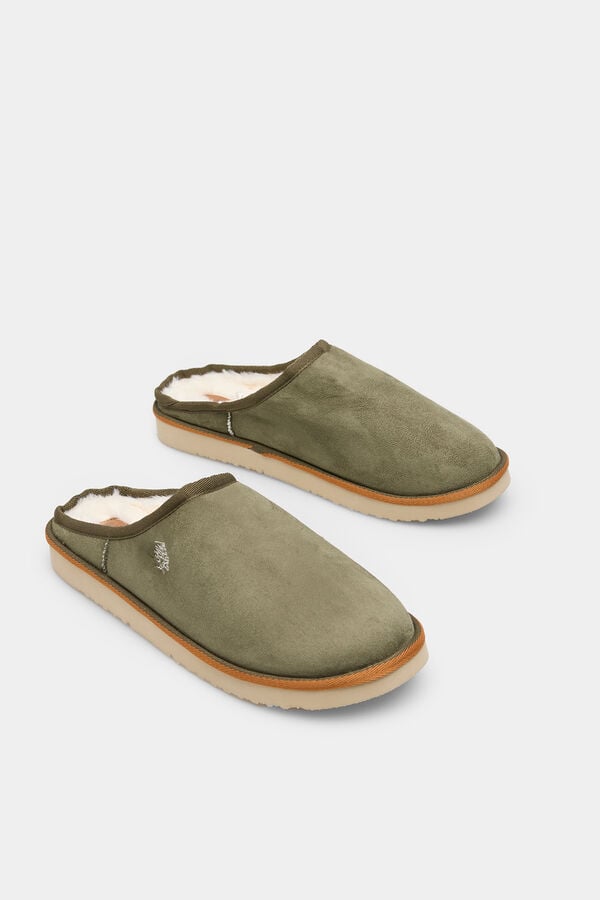 Springfield Chinelo de fita bicolor verde
