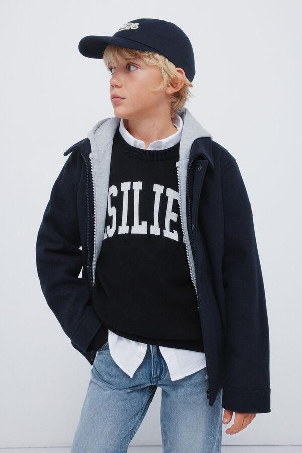 Springfield Kids Parka de pa&ntilde;o ni&ntilde;o azul