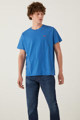 Springfield T-shirt de algodão manga curta azulado