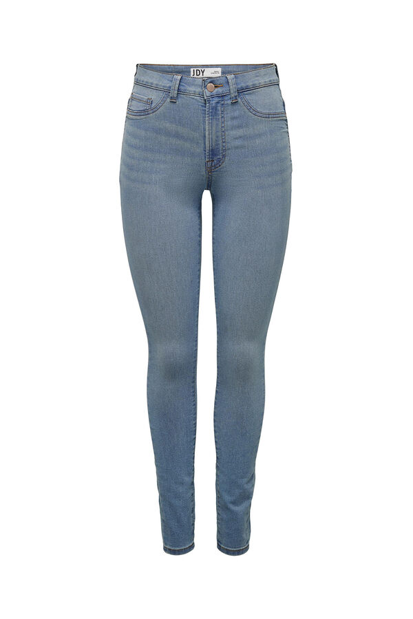 Springfield Jeans skinny tiro alto azul claro