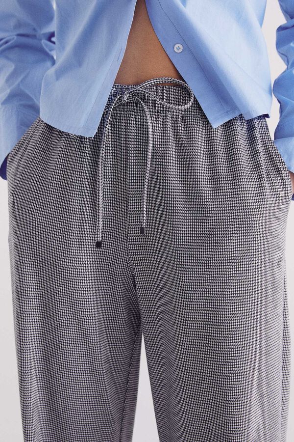 Springfield Cal&ccedil;a jogger jacquard cinzento