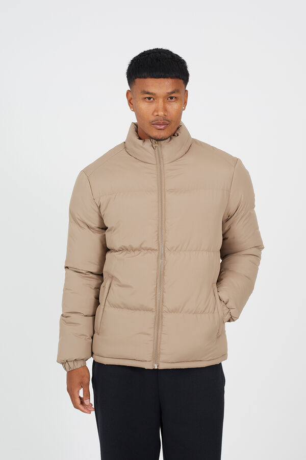 Brave Soul Plum&iacute;fero acolchado tostado