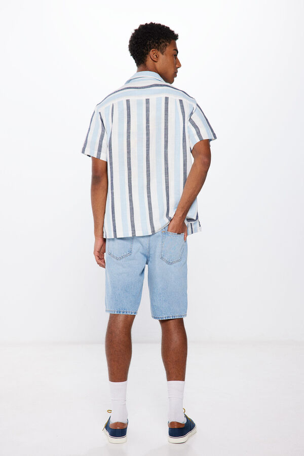 Springfield Bermuda vaquera baggy fit azul