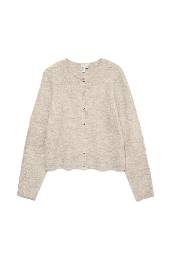 Vero Moda Girl C&aacute;rdigan cuello redondo gris