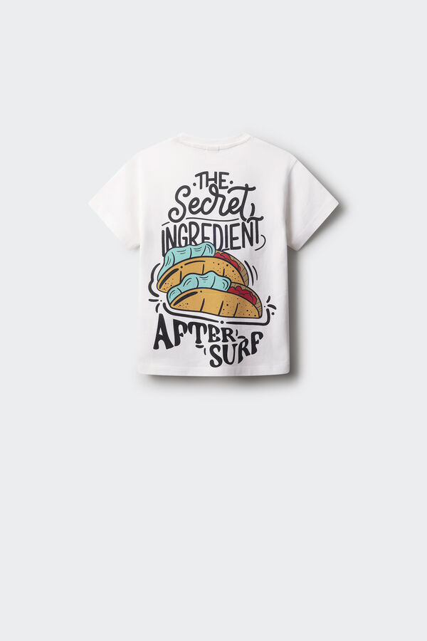 Springfield Kids Camiseta infantil Tacos bege
