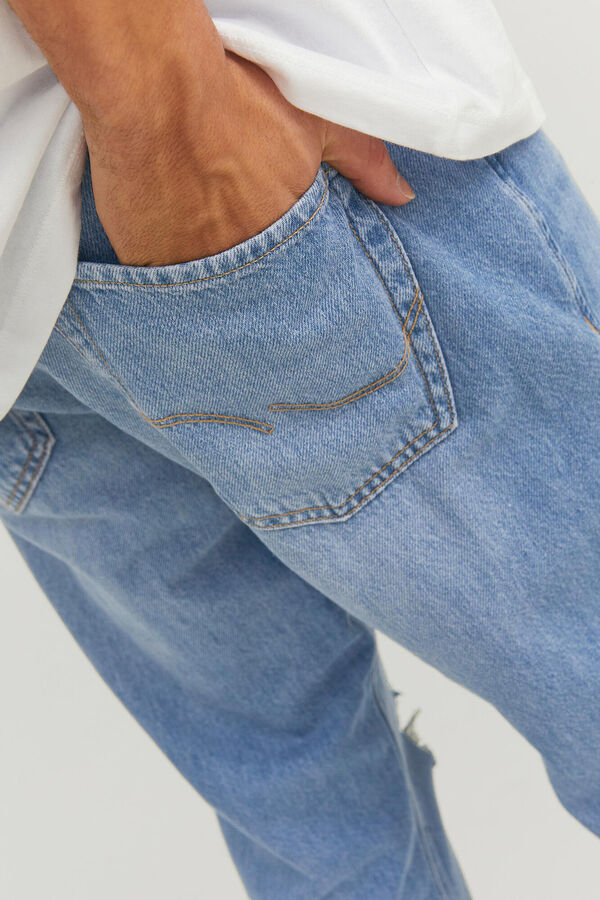 Jack & Jones Calças jeans Frank azul cropped  azul