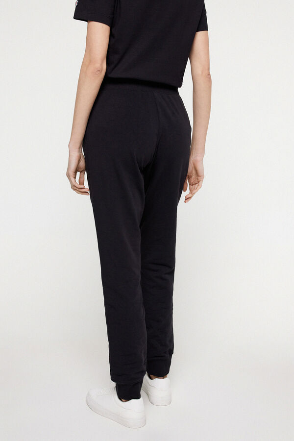 Champion Cal&ccedil;as com punho de mulher preto