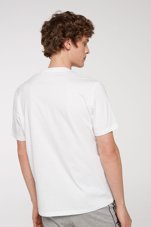 Springfield Camiseta logo pecho blanco
