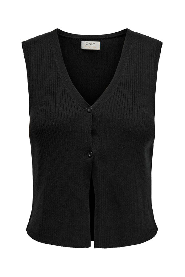 Only Colete de malha preto