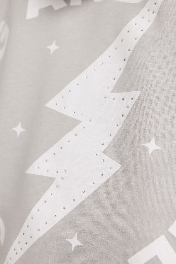 Springfield Kids Sweatshirt estampado de raio para menina cinzento