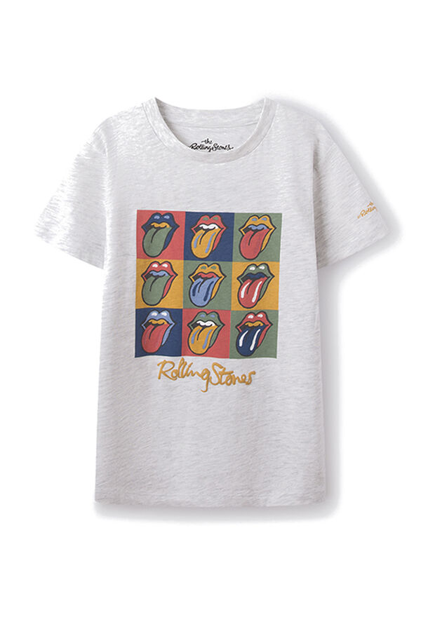 Springfield Camiseta Rolling Stones niño gris medio