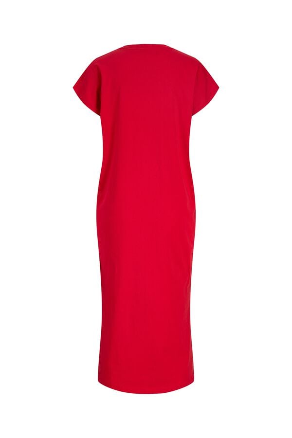Jack & Jones Vestido longo T-shirt vermelho