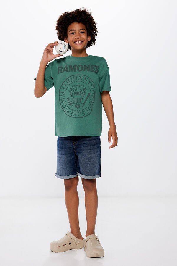 Springfield Kids Camiseta Ramones ni&ntilde;o verde