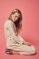 Springfield Kids Macac&atilde;o de microveludo estampado de menina azul