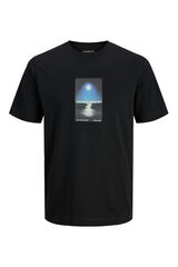 Jack & Jones Camiseta regular fit estampada negro