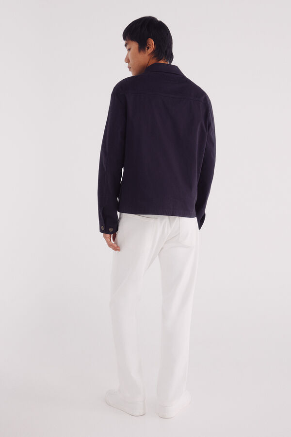 Springfield Jeans blanco straight fit marfil