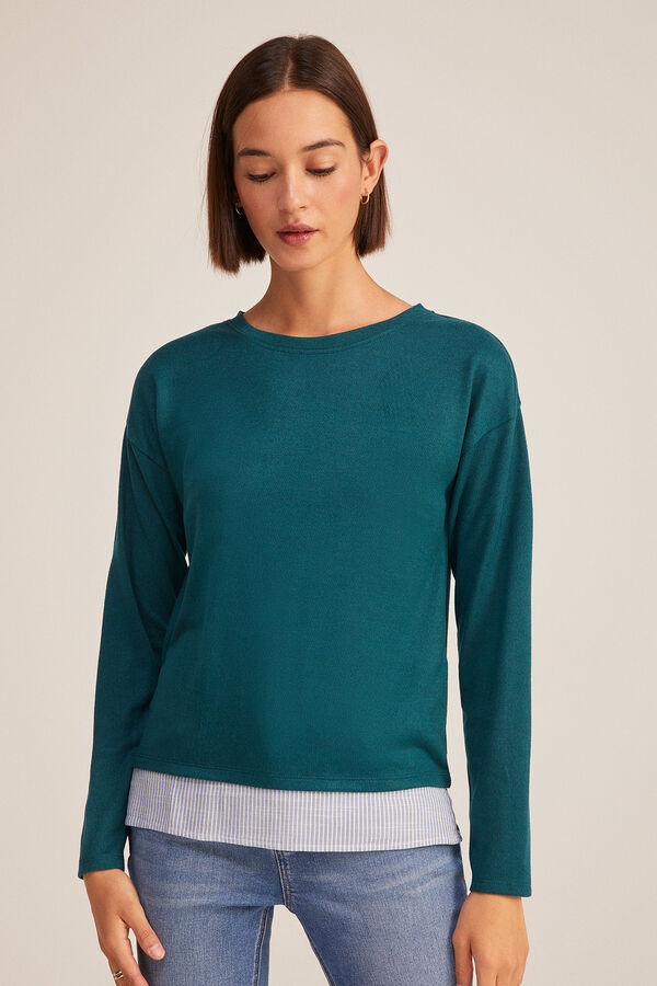 Springfield T-shirt Bimatéria Quadrados verde