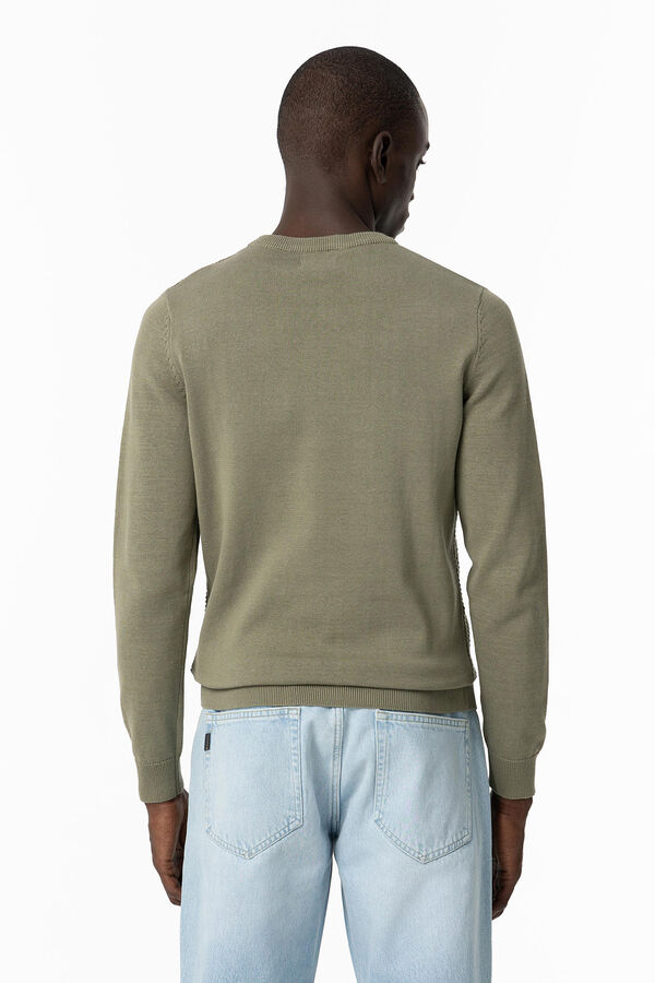 Tiffosi Jersey de Punto con Jacquard verde