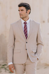 Celopman Blazer Traje Estructura beige