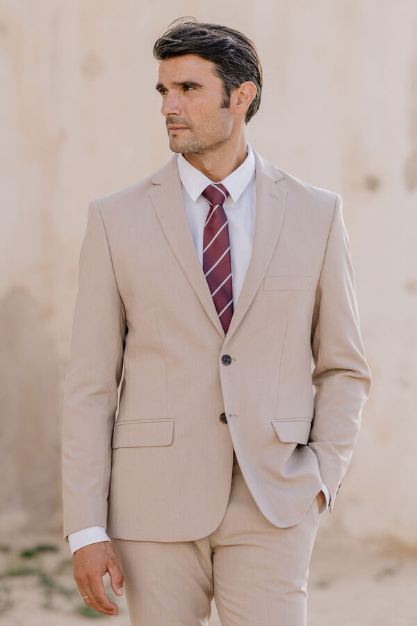 Celopman Blazer Traje Estructura beige