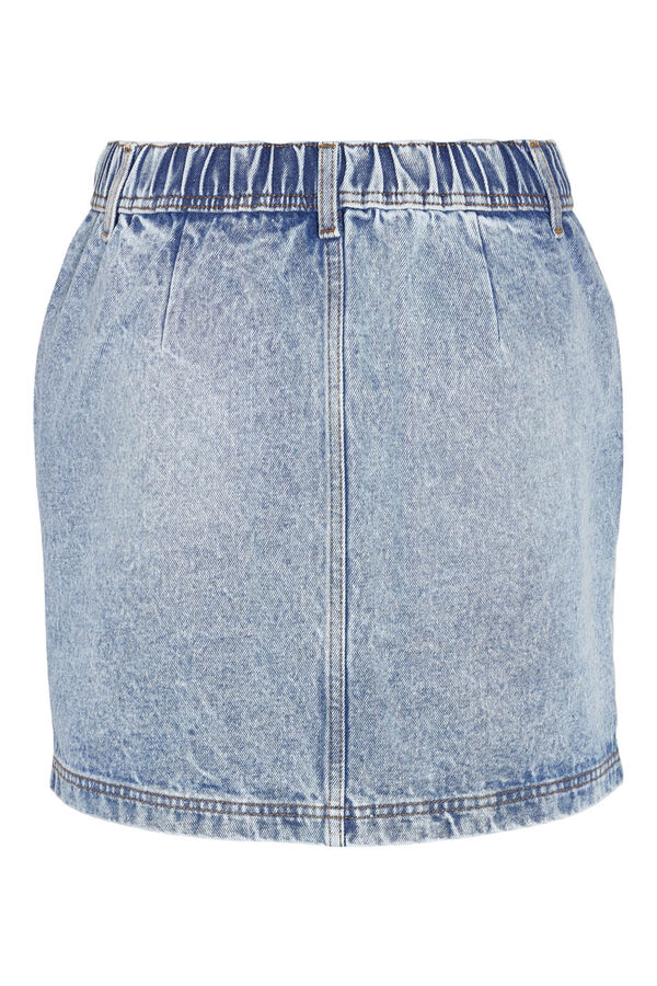 Noisy May Saia curta denim azul