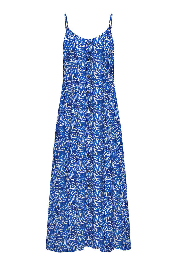 Only Vestido de al&ccedil;as comprido azul