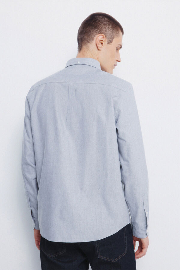 Springfield Camisa oxford tencel gris