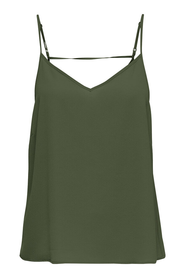 Only Top com alça fina verde