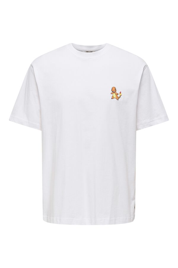 Only & Sons T-shirt manga curta branco