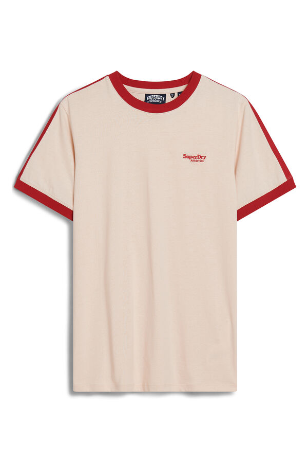 Superdry Camiseta retro de manga corta con logo Essential beige