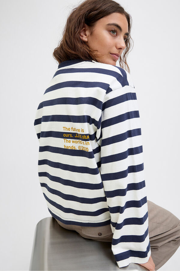 Jack & Jones Camiseta wide fit azul