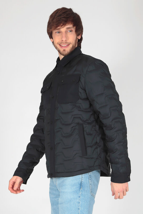 Brave Soul Plum&iacute;fero acolchado multibolsillos azul