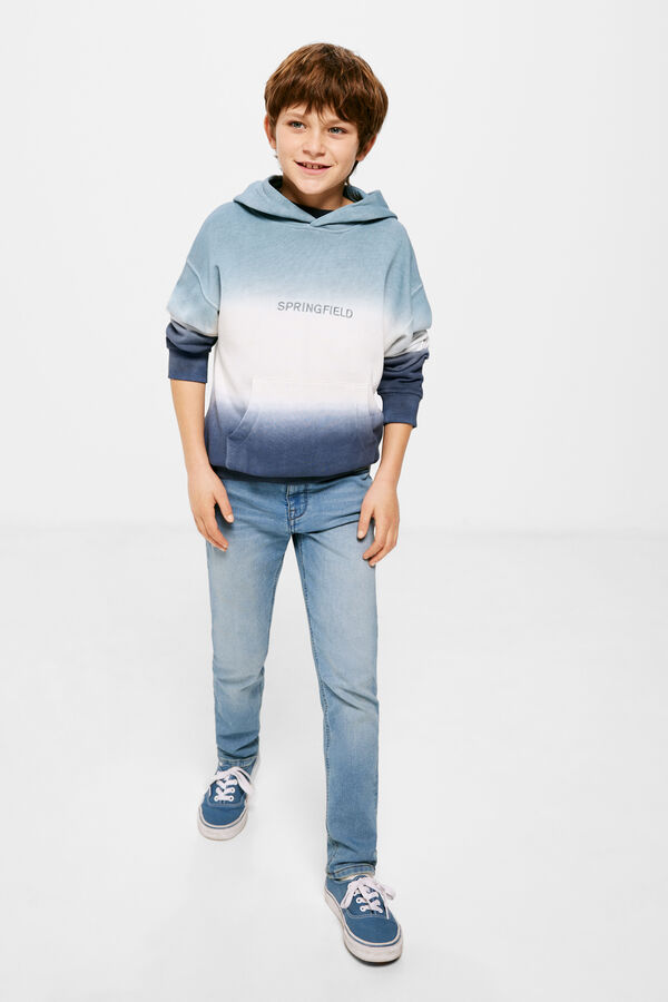 Springfield Kids Sudadera dip dye ni&ntilde;o azul