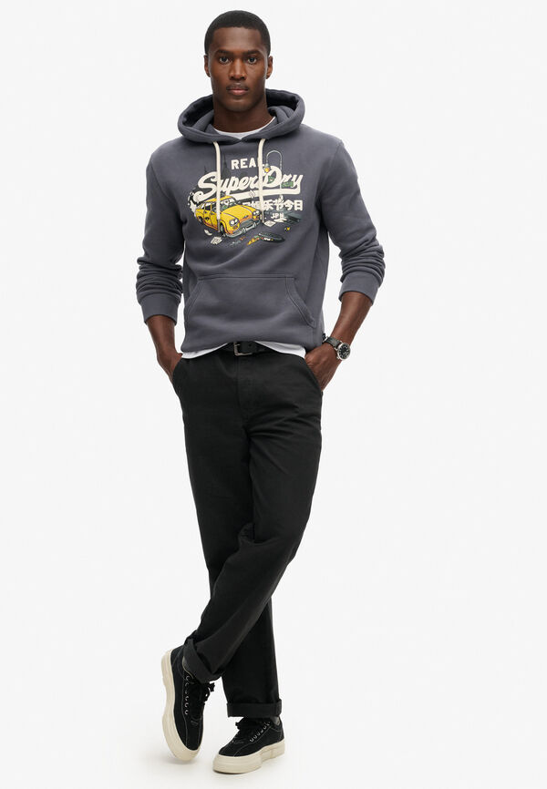 Superdry Sudadera Con Capucha Gr&aacute;fica gris